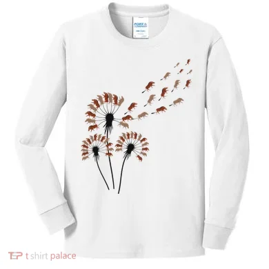 Dandelion Warthogs For Warthog Lover Warthog Kids Long Sleeve Shirt