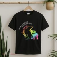 Dream Without Fear Love Without Limits Colorful Elephant T-Shirt thumb 2