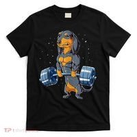 Dachshund Weightlifting Funny Gift For Deadlift Men Fitness Gym Gifts T-Shirt thumb 0