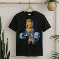 Dachshund Weightlifting Funny Gift For Deadlift Men Fitness Gym Gifts T-Shirt thumb 2