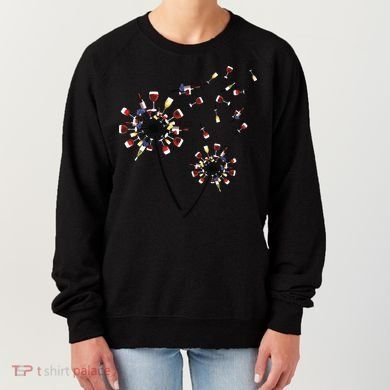 Dandelion Wine Glass Love Wine Drinking Gift Wine Lover Women's Sweatshirt
