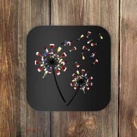 Dandelion Wine Glass Love Wine Drinking Gift Wine Lover Coaster thumb 0