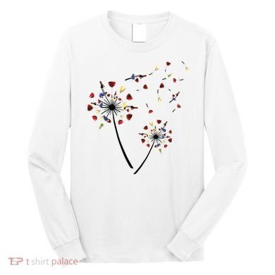 Dandelion Wine Glass Love Wine Drinking Gift Wine Lover Long Sleeve Shirt