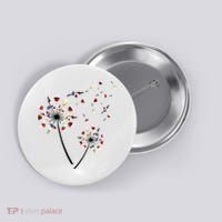 Dandelion Wine Glass Love Wine Drinking Gift Wine Lover Button thumb 0