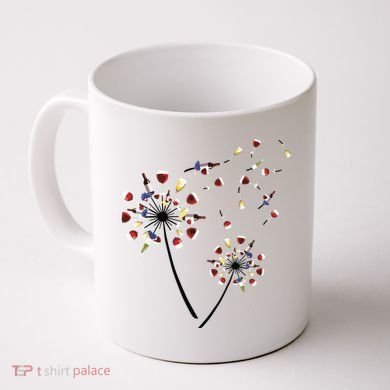 Dandelion Wine Glass Love Wine Drinking Gift Wine Lover Coffee Mug
