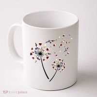 Dandelion Wine Glass Love Wine Drinking Gift Wine Lover Coffee Mug thumb 0