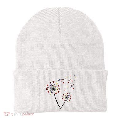 Dandelion Wine Glass Love Wine Drinking Gift Wine Lover Beanie
