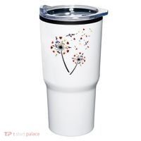 Dandelion Wine Glass Love Wine Drinking Gift Wine Lover Tumbler thumb 0