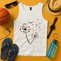 Dandelion Wine Glass Love Wine Drinking Gift Wine Lover Tank Top thumb 4
