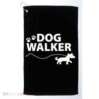 Dog Walker Gift Golf Towel thumb 0