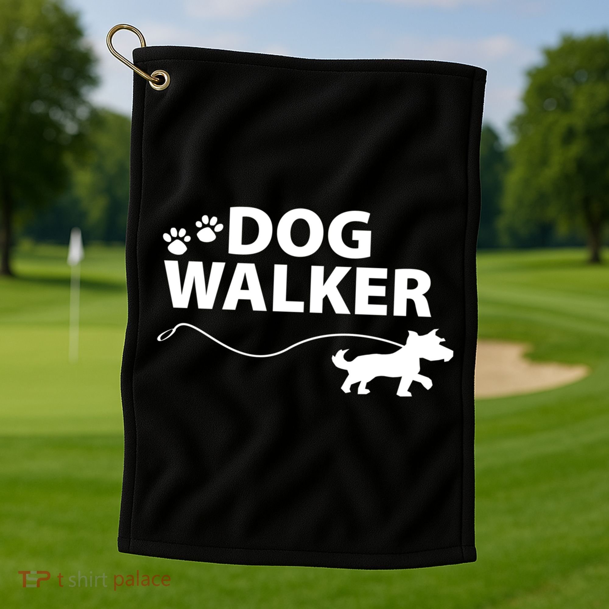 Dog Walker Gift Golf Towel