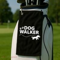 Dog Walker Gift Golf Towel thumb 2
