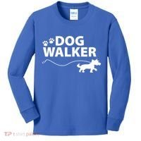 Dog Walker Gift Kids Long Sleeve Shirt thumb 0