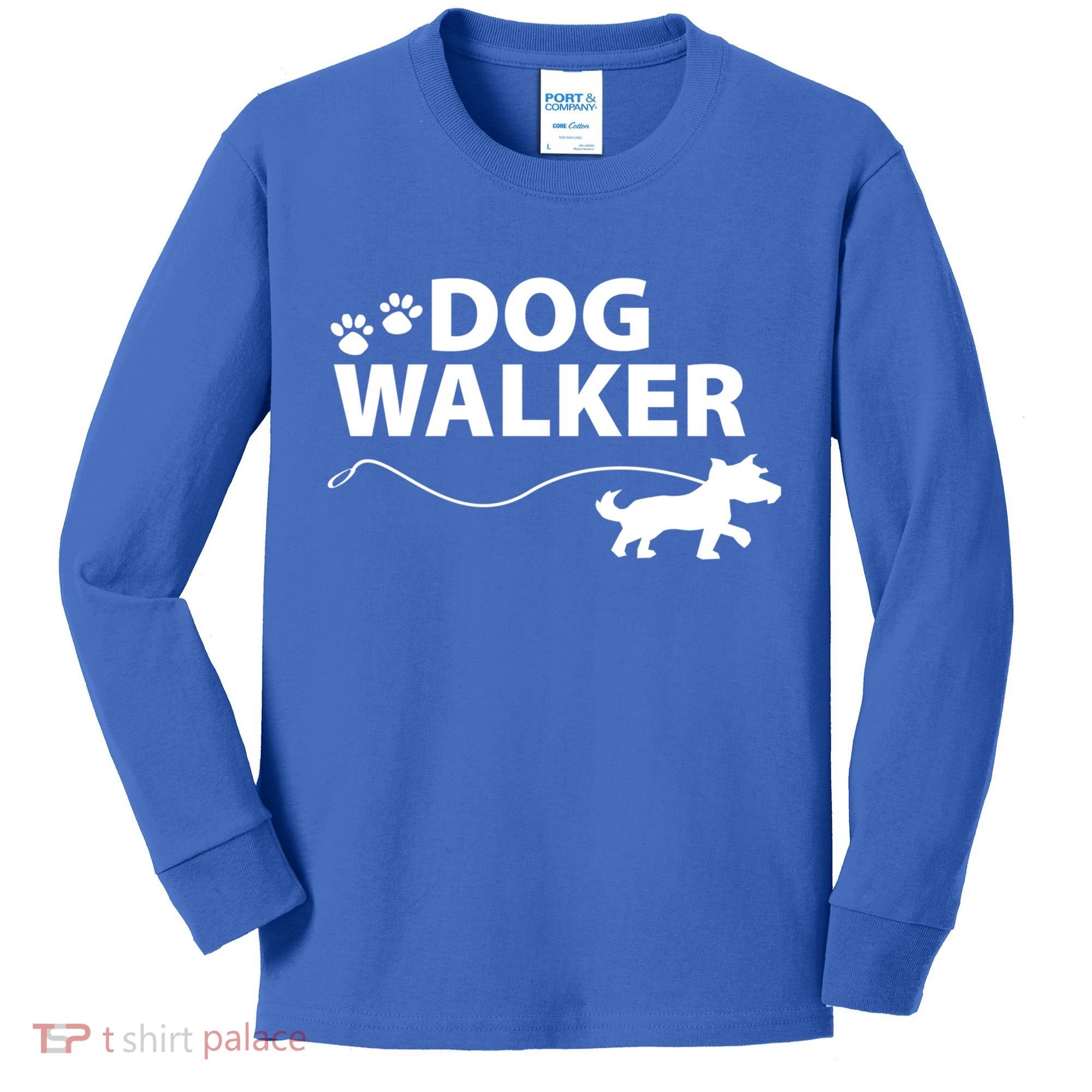 Dog Walker Gift Kids Long Sleeve Shirt