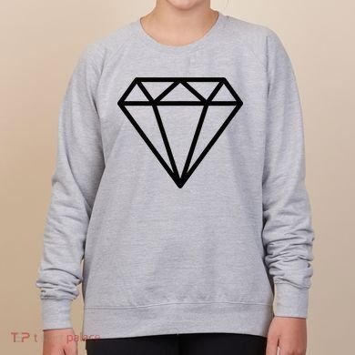 Diamond White Graphic Cool White Women's Sweatshirt