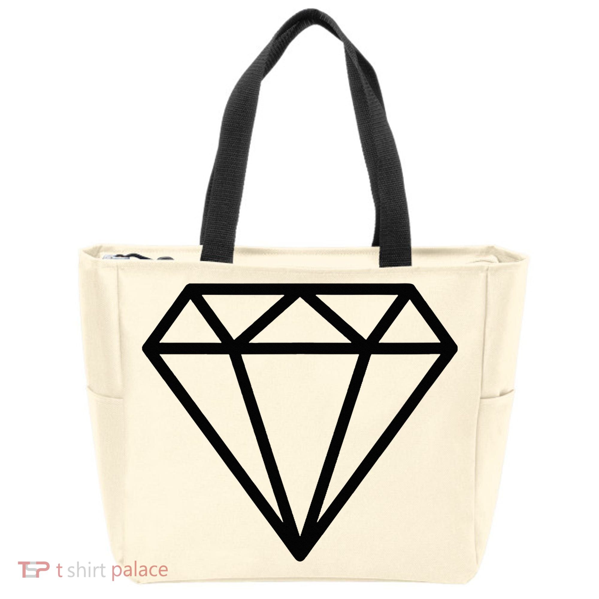 Diamond White Graphic Cool White Tote Bag