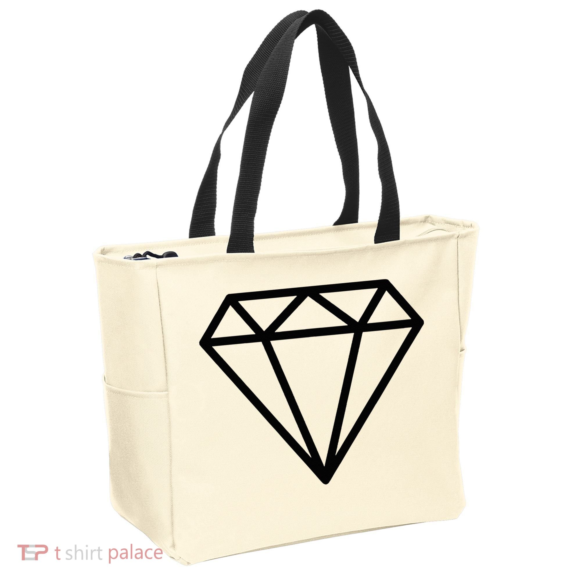 Diamond White Graphic Cool White Tote Bag