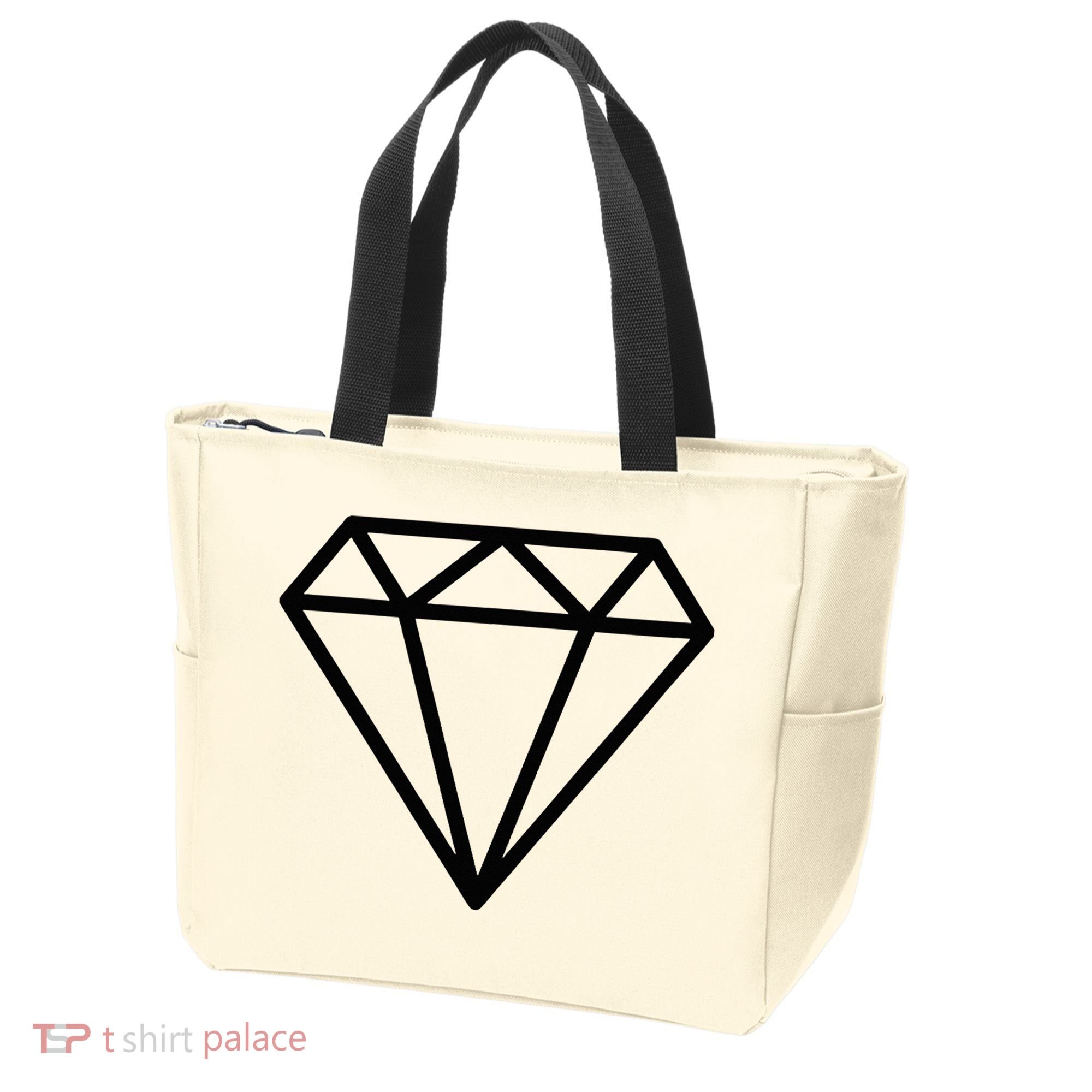 Diamond White Graphic Cool White Tote Bag