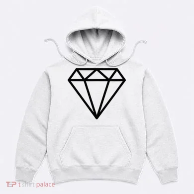 Diamond White Graphic Cool White Hoodie