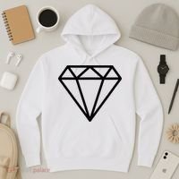 Diamond White Graphic Cool White Hoodie thumb 3