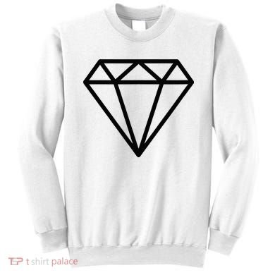 Diamond White Graphic Cool White Sweatshirt
