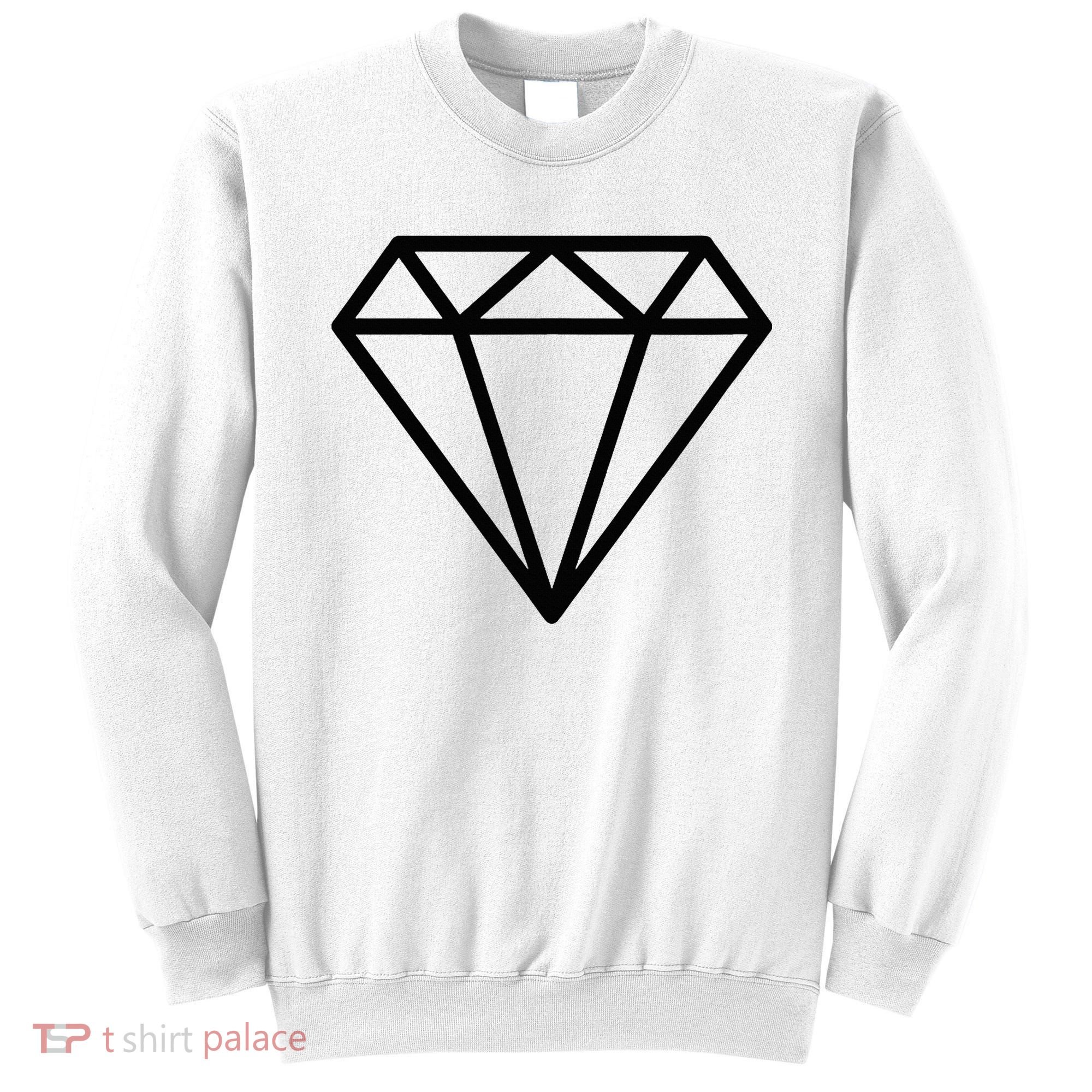 Diamond White Graphic Cool White Sweatshirt