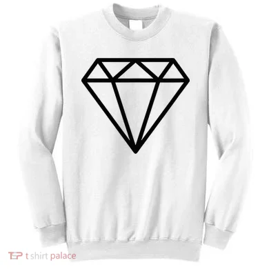 Diamond White Graphic Cool White Sweatshirt