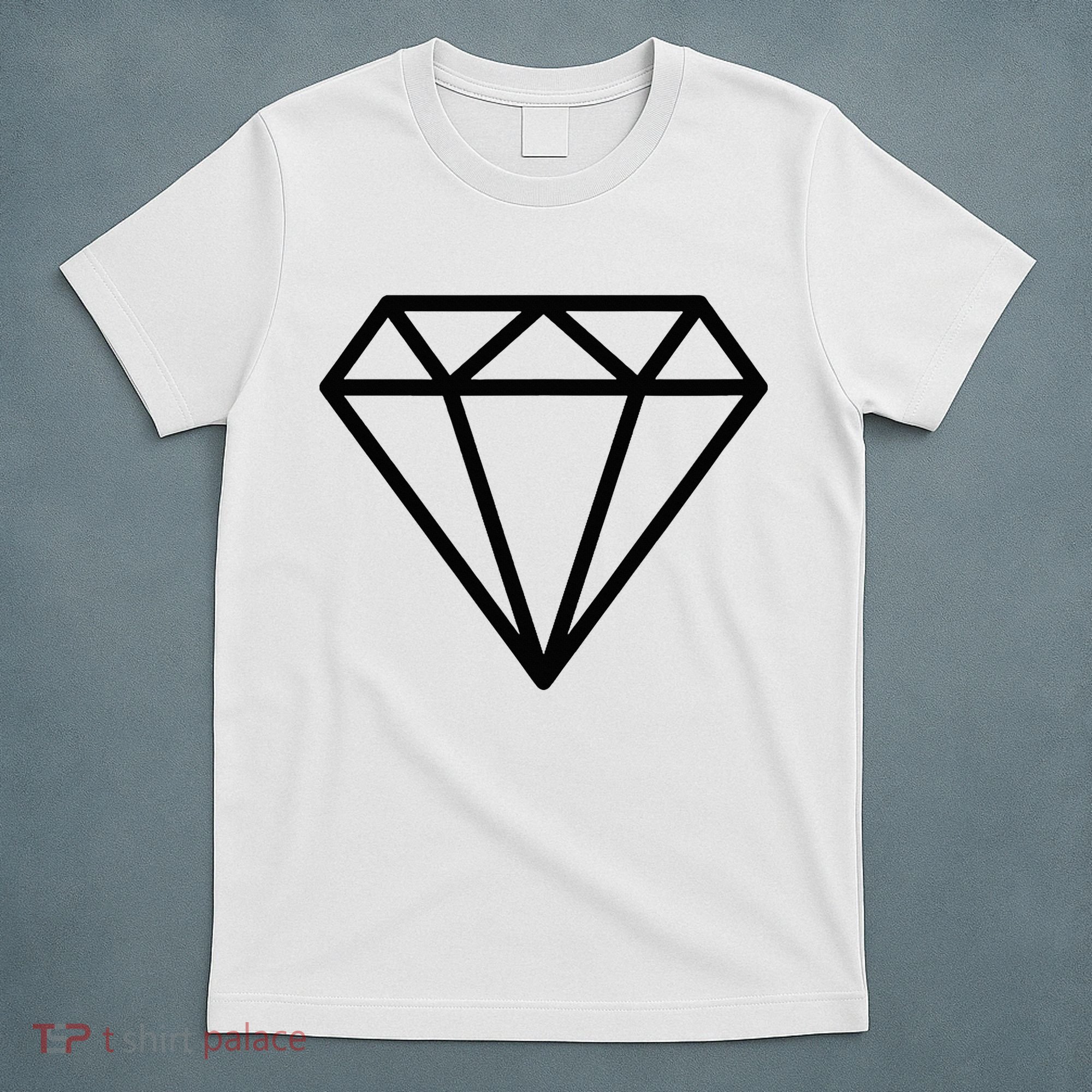 Diamond White Graphic Cool White T-Shirt