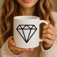 Diamond White Graphic Cool White Coffee Mug thumb 3