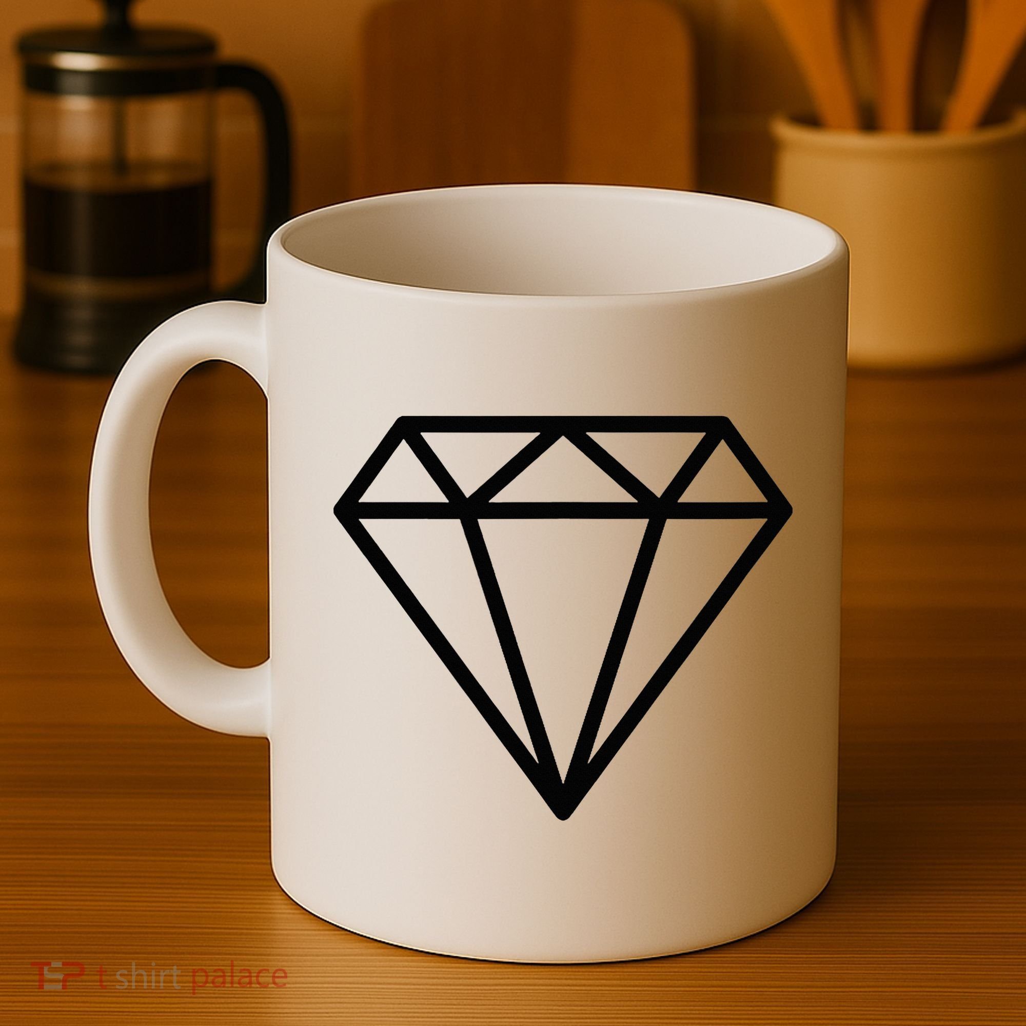 Diamond White Graphic Cool White Coffee Mug