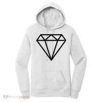 Diamond White Graphic Cool White Women's Hoodie thumb 0