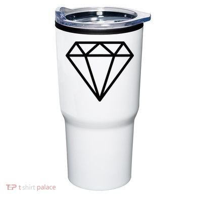 Diamond White Graphic Cool White Tumbler