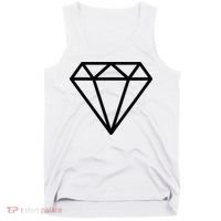 Diamond White Graphic Cool White Tank Top thumb 0