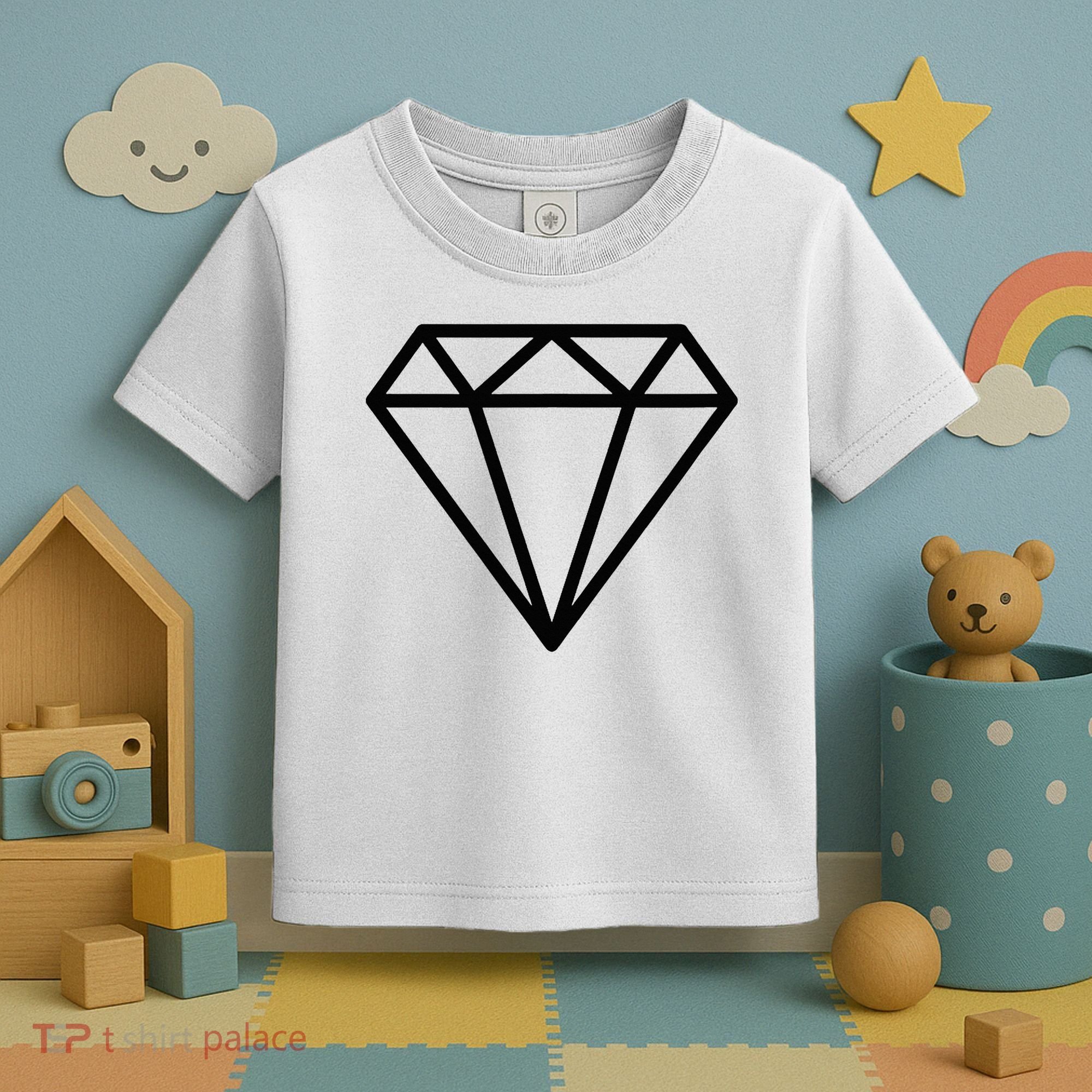 Diamond White Graphic Cool White Toddler T-Shirt
