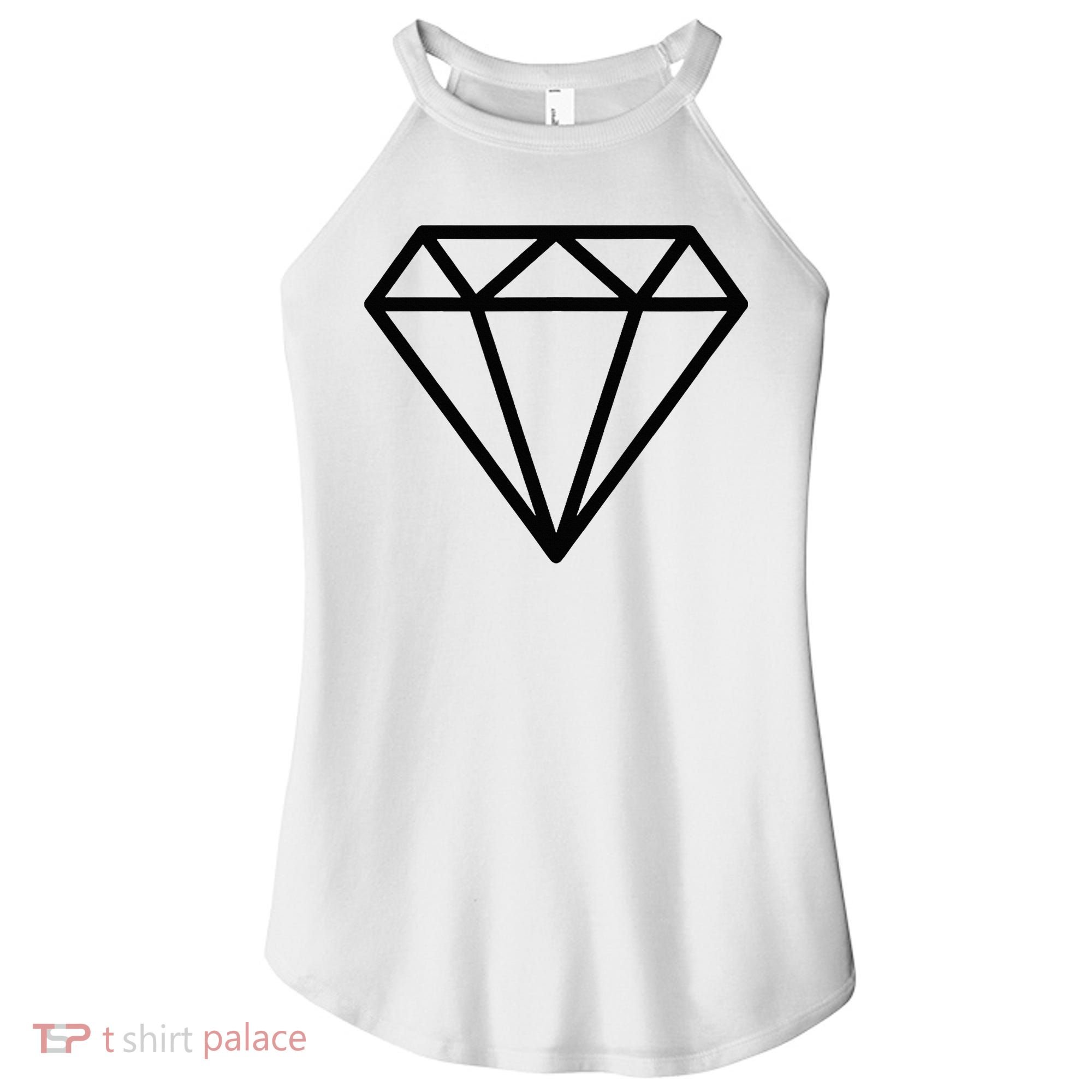 Diamond White Graphic Cool White Women's Perfect Tri Rocker Tank