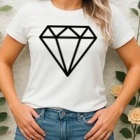 Diamond White Graphic Cool White Women's T-Shirt thumb 2