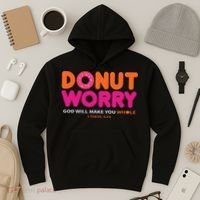 Donut Worry God Will Make You Whole Hoodie thumb 3