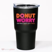 Donut Worry God Will Make You Whole Tumbler thumb 0