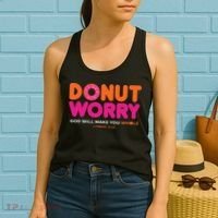 Donut Worry God Will Make You Whole Women's Tank Top thumb 2