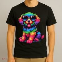Dog Wearing Glasses Heart Puppy Love Dog T-Shirt thumb 3