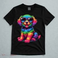 Dog Wearing Glasses Heart Puppy Love Dog T-Shirt thumb 5
