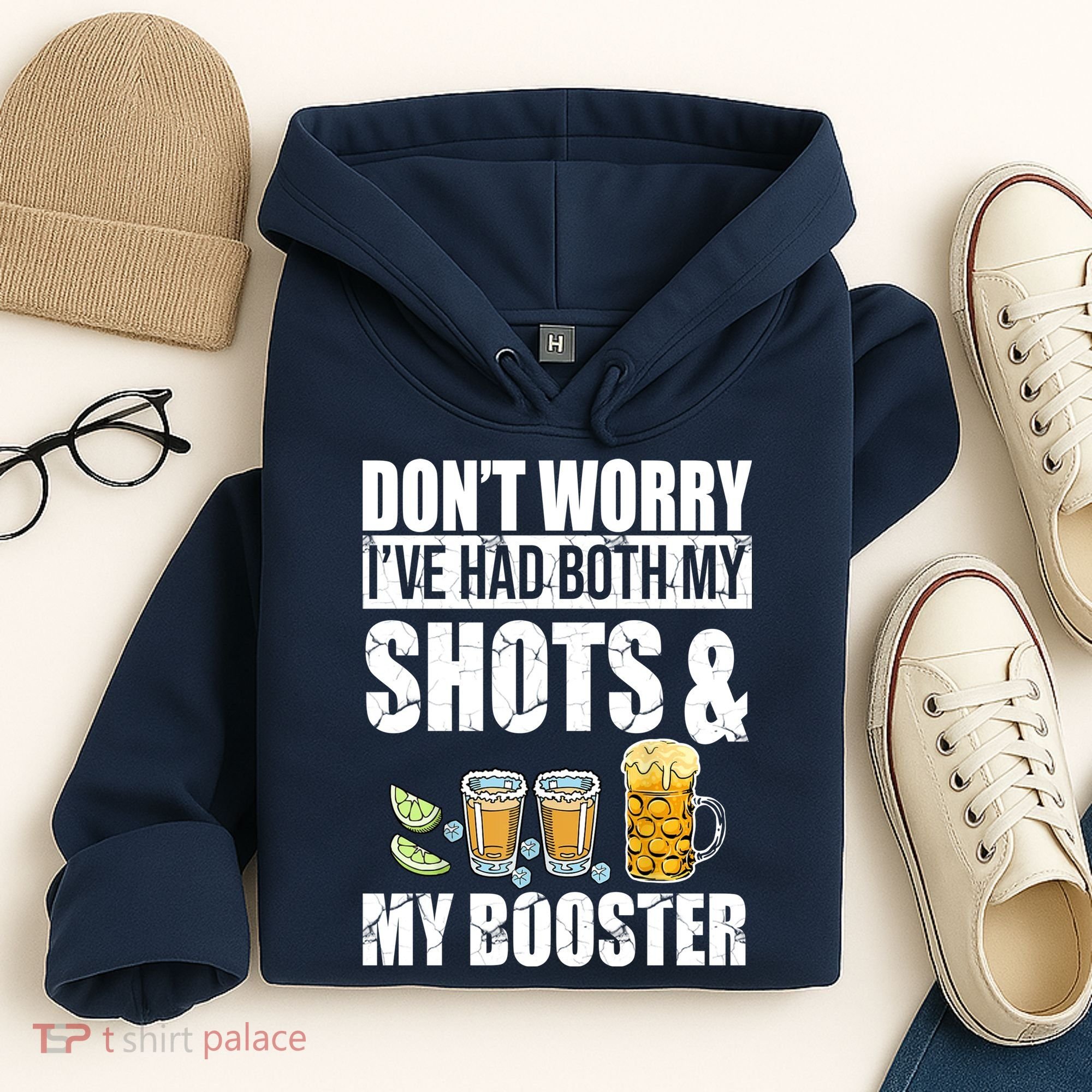 Don't Worry Had Both My Shots And Booster Funny Hoodie