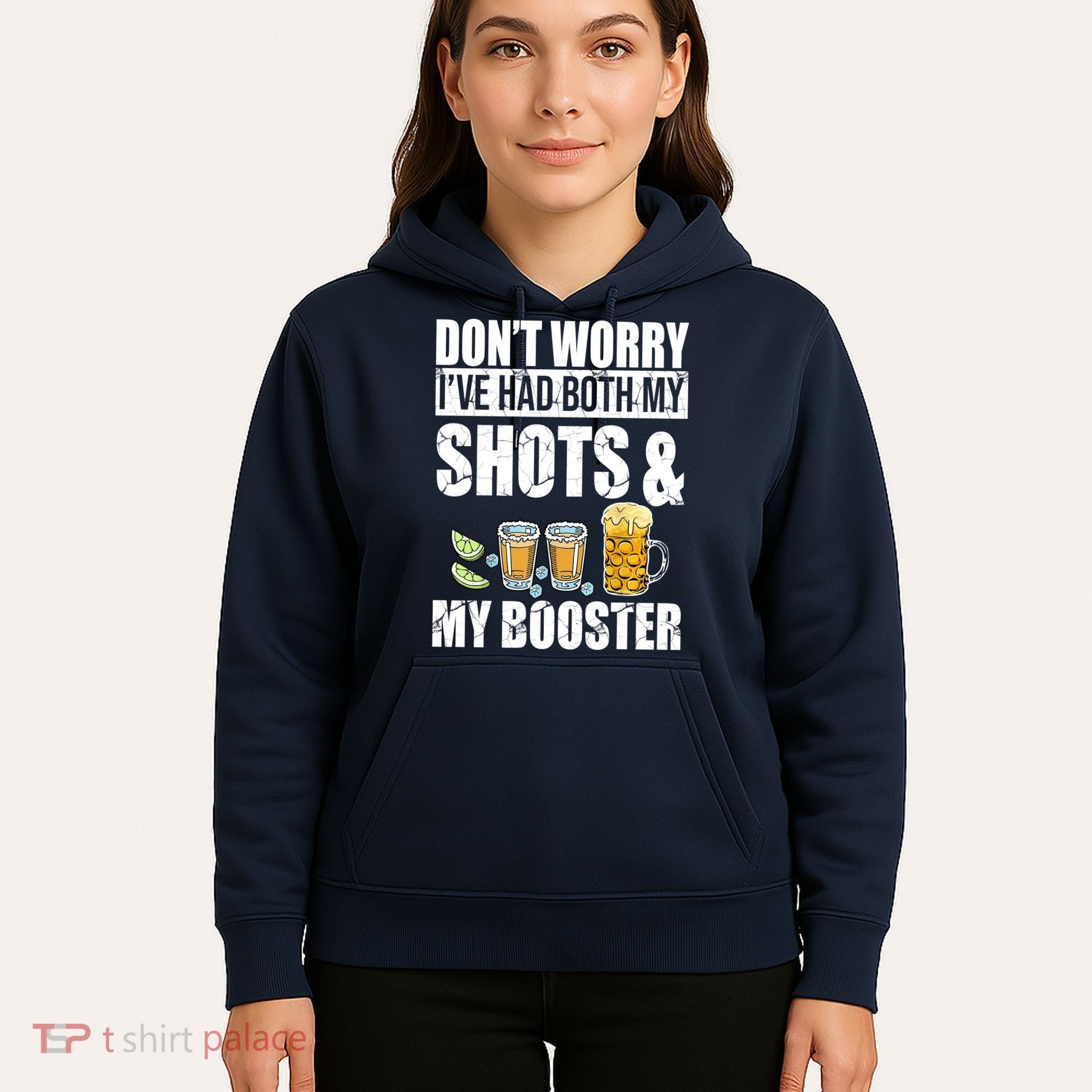 Don't Worry Had Both My Shots And Booster Funny Hoodie