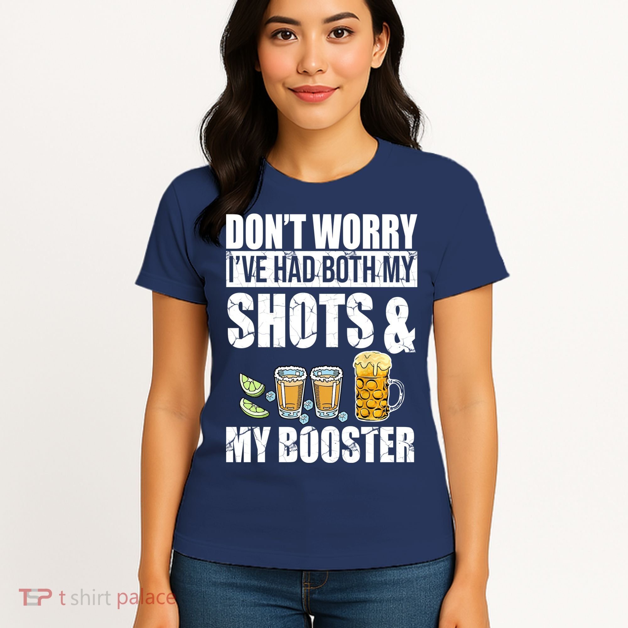 Don't Worry Had Both My Shots And Booster Funny Women's T-Shirt