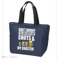 Don't Worry Had Both My Shots And Booster Funny Tote Bag thumb 3
