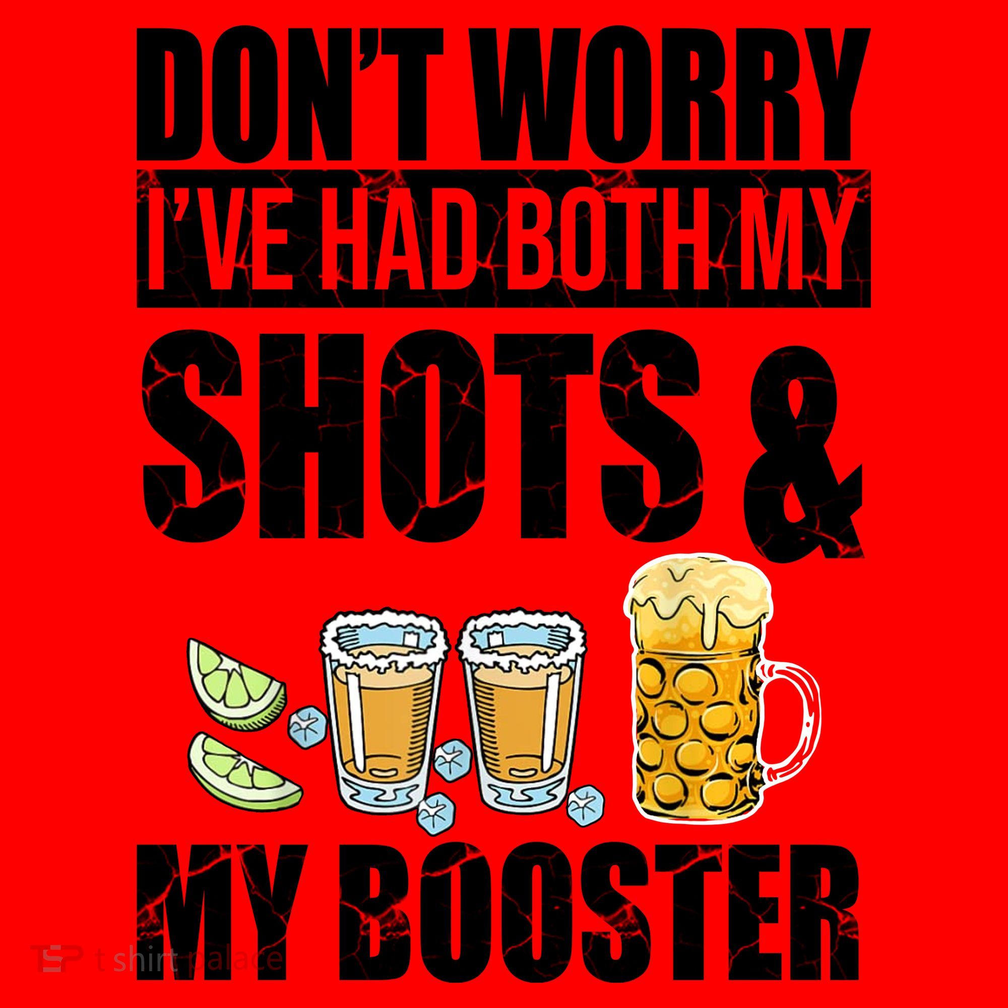 Don't Worry Had Both My Shots And Booster Funny Santa Hat