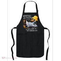 Duck With Hat Quote Graphics Whatever Life Throws At You Duck And Let It Hit Someone Else Apron thumb 0