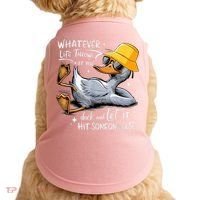 Duck With Hat Quote Graphics Whatever Life Throws At You Duck And Let It Hit Someone Else Doggie Tank thumb 0