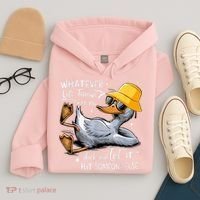 Duck With Hat Quote Graphics Whatever Life Throws At You Duck And Let It Hit Someone Else Hoodie thumb 4