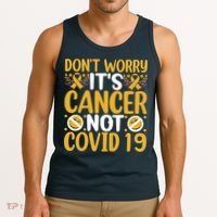 Don't Worry It's Cancer Not Covid 19 Breast Cancer Tank Top thumb 3